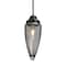 Besa Lighting Sulu Cord Pendant, Smoke Bubble, Black Finish, 1x60W Incandescent 1JT-SULUSM-BK - alternate 1
